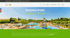 Desktop Screenshot of campingspiaggiadoro.com